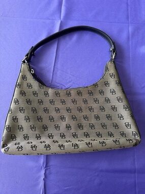 Dooney Bourke Signature Vintage Black Mini Bucket Bag